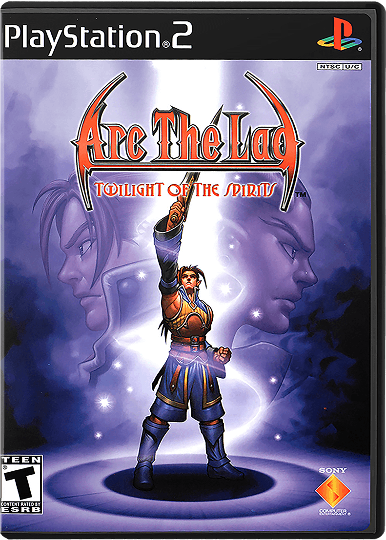 Arc the Lad Twilight of the Spirits box art for Playstation 2